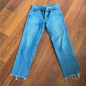 Grlfrnd Mid Rise Straight Leg Jeans